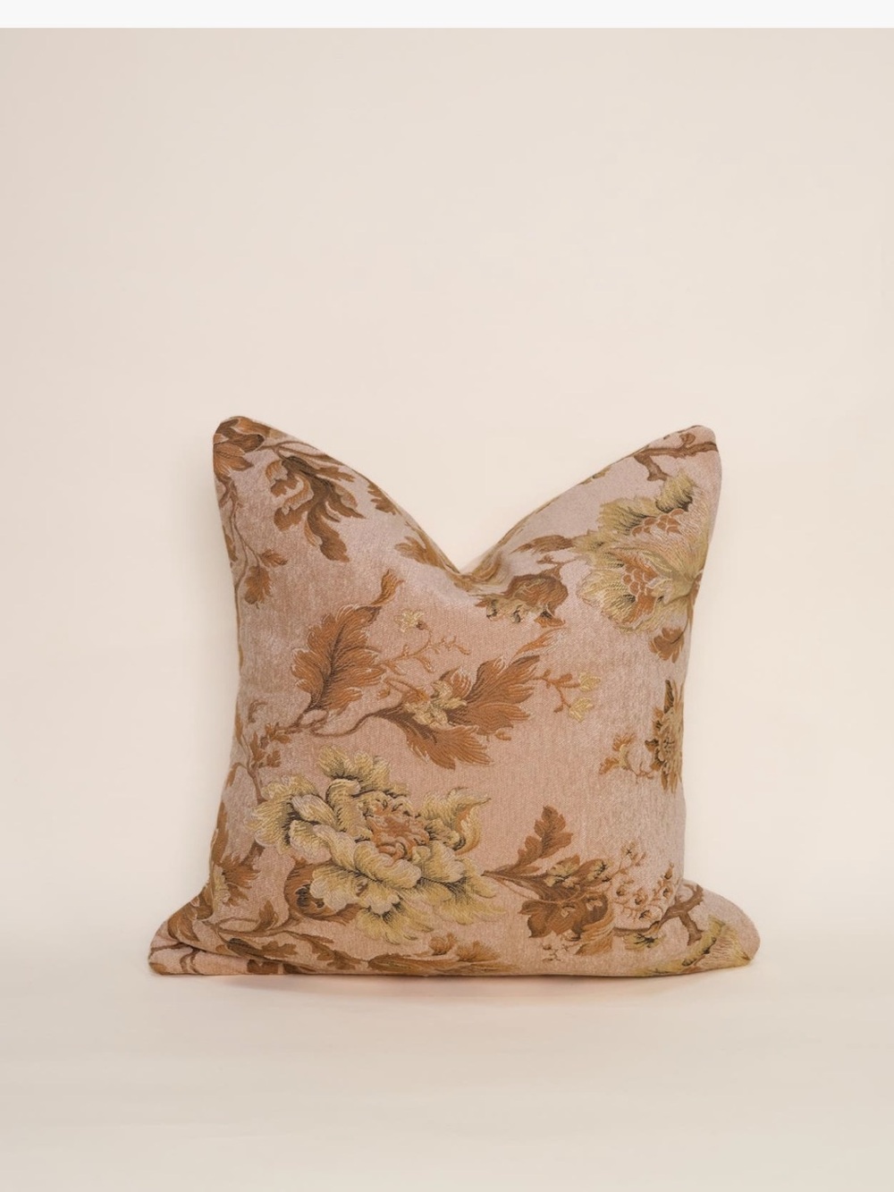 Tapestry floral jacquard throw pillow 20”x20”